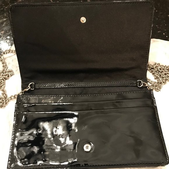 Coach evening bag black/silver excellent condition - Picture 8 of 15